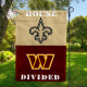 Saints vs Commanders House Divided Flag, NFL House Divided Flag