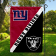Giants vs Raiders House Divided Flag, NFL House Divided Flag
