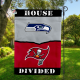 Seahawks vs Buccaneers House Divided Flag, NFL House Divided Flag