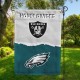 Raiders vs Eagles House Divided Flag, NFL House Divided Flag