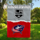 Kings vs Blue Jackets House Divided Flag, NHL House Divided Flag