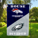 Broncos vs Eagles House Divided Flag, NFL House Divided Flag