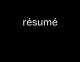 resume