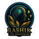 It clearly says Rashik - The Awakening, but the image is highlighted with a head and some other creations.