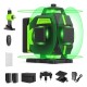 Nível a Laser Verde de 16 Linhas 4D 360°