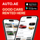 AUTO.AE App — marketplace for buying and renting cars across the GCC